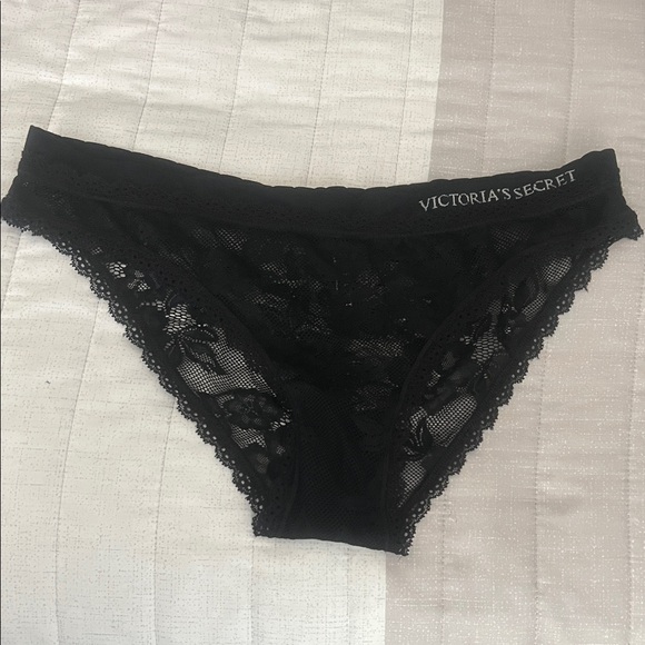 Victoria's Secret Other - Victoria's Secret Elegant Black Lace Panty size L